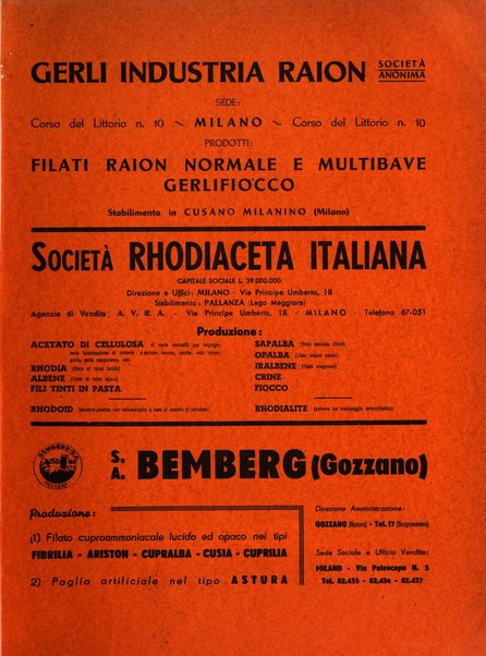 Raion rivista tecnico economica dei tessili moderni