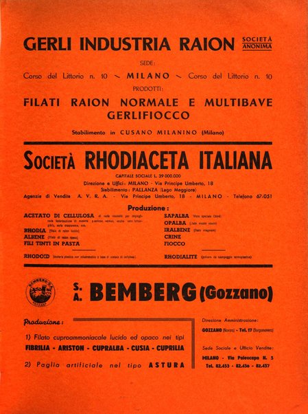 Raion rivista tecnico economica dei tessili moderni