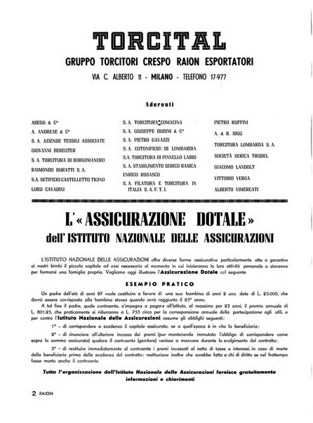 Raion rivista tecnico economica dei tessili moderni