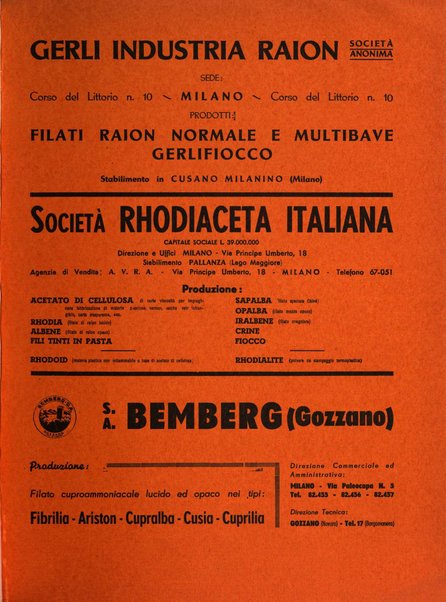 Raion rivista tecnico economica dei tessili moderni