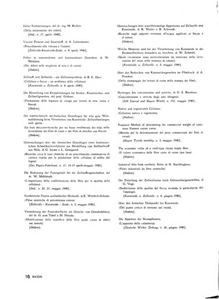 Raion rivista tecnico economica dei tessili moderni