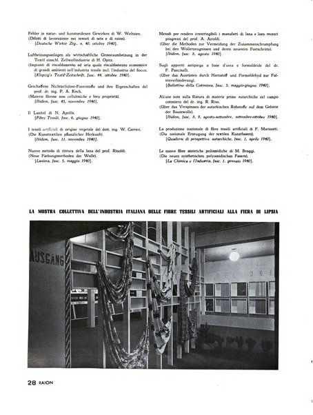 Raion rivista tecnico economica dei tessili moderni