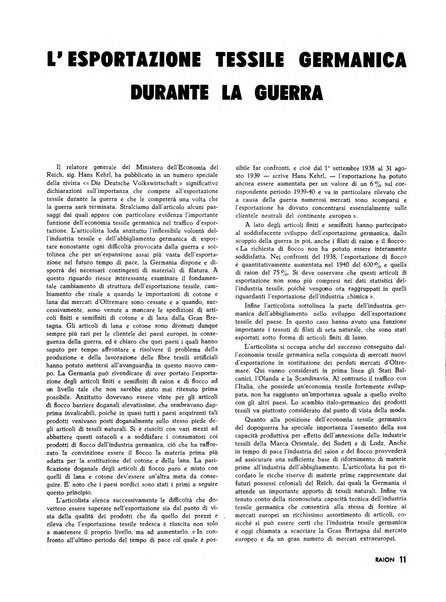 Raion rivista tecnico economica dei tessili moderni