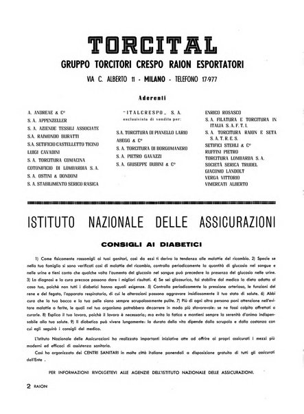 Raion rivista tecnico economica dei tessili moderni