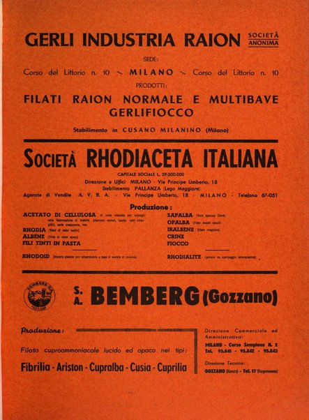 Raion rivista tecnico economica dei tessili moderni