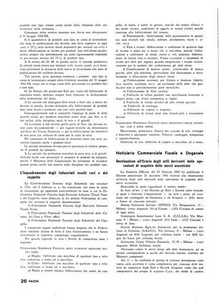 Raion rivista tecnico economica dei tessili moderni