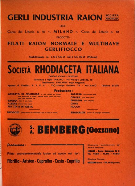 Raion rivista tecnico economica dei tessili moderni