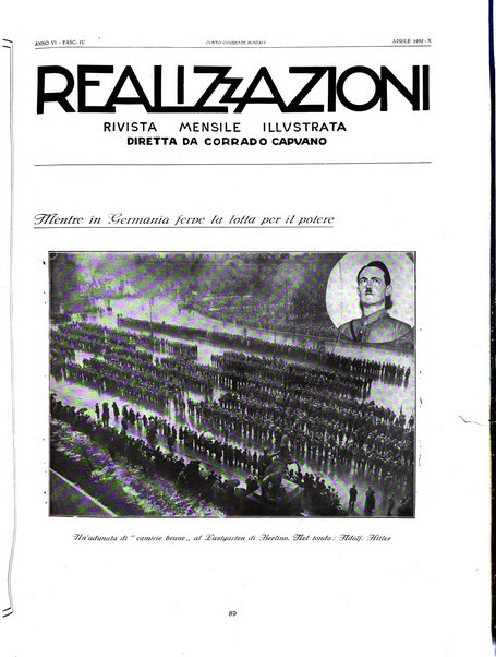 Realizzazioni rivista mensile illustrata della Rinascenza italica