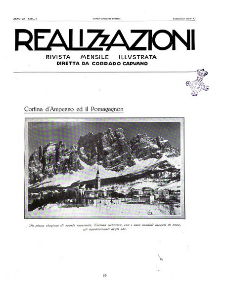 Realizzazioni rivista mensile illustrata della Rinascenza italica