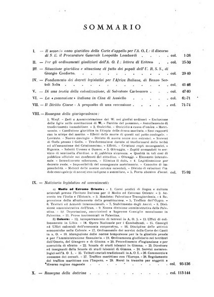 Rivista giuridica del Medio ed estremo Oriente e giustizia coloniale rivista critica di dottrina, giurisprudenza e legislazione