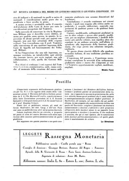 Rivista giuridica del Medio ed estremo Oriente e giustizia coloniale rivista critica di dottrina, giurisprudenza e legislazione