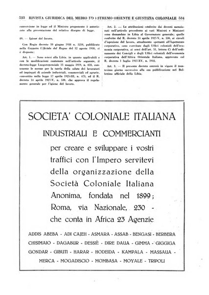 Rivista giuridica del Medio ed estremo Oriente e giustizia coloniale rivista critica di dottrina, giurisprudenza e legislazione