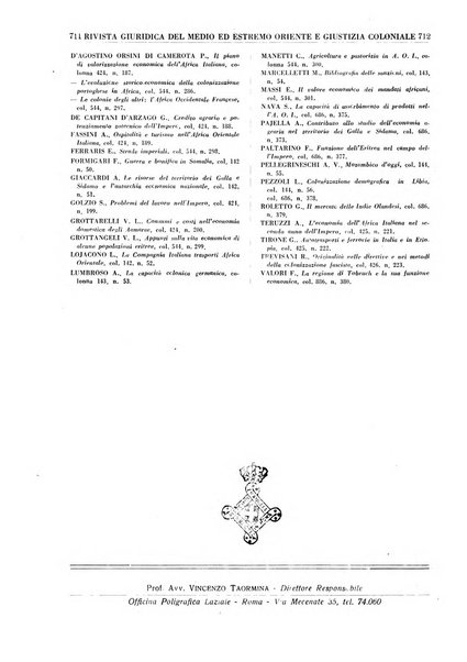 Rivista giuridica del Medio ed estremo Oriente e giustizia coloniale rivista critica di dottrina, giurisprudenza e legislazione