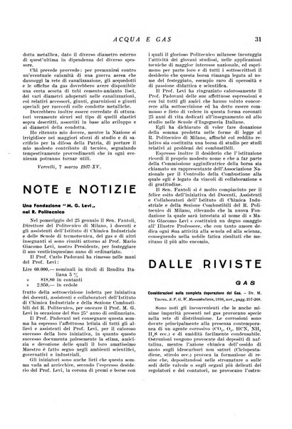 Acqua e gas giornale della Federazione nazionale fascista industrie del gas e degli acquedotti