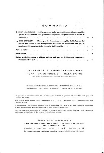 Acqua e gas giornale della Federazione nazionale fascista industrie del gas e degli acquedotti