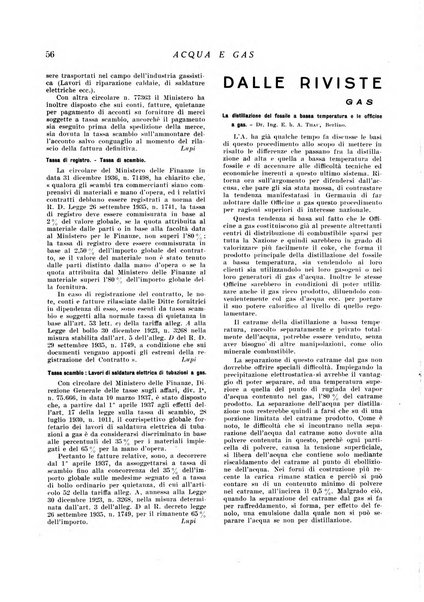 Acqua e gas giornale della Federazione nazionale fascista industrie del gas e degli acquedotti