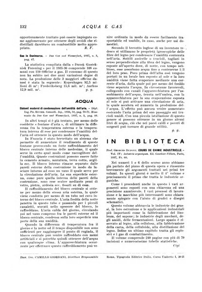 Acqua e gas giornale della Federazione nazionale fascista industrie del gas e degli acquedotti