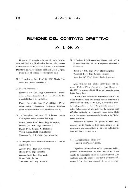 Acqua e gas giornale della Federazione nazionale fascista industrie del gas e degli acquedotti