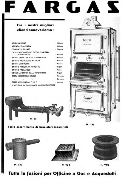 Acqua e gas giornale della Federazione nazionale fascista industrie del gas e degli acquedotti