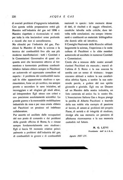 Acqua e gas giornale della Federazione nazionale fascista industrie del gas e degli acquedotti