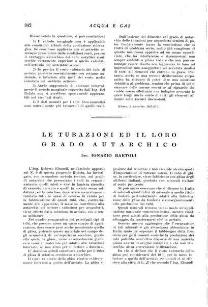 Acqua e gas giornale della Federazione nazionale fascista industrie del gas e degli acquedotti