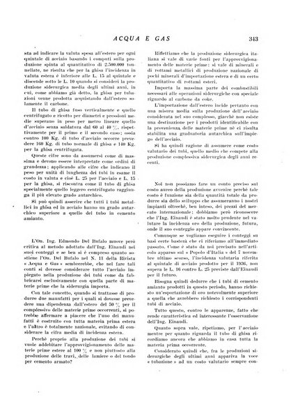 Acqua e gas giornale della Federazione nazionale fascista industrie del gas e degli acquedotti