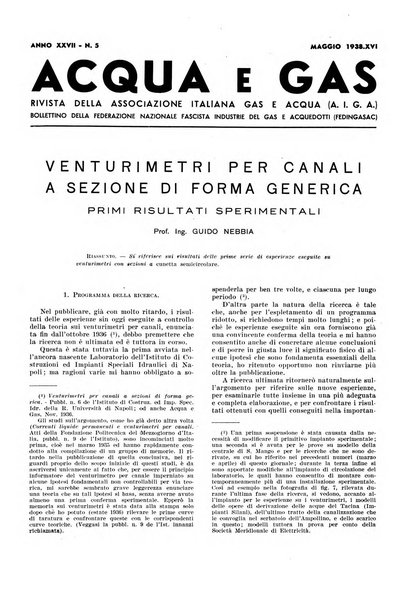 Acqua e gas giornale della Federazione nazionale fascista industrie del gas e degli acquedotti