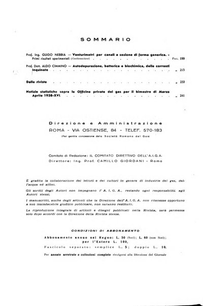 Acqua e gas giornale della Federazione nazionale fascista industrie del gas e degli acquedotti