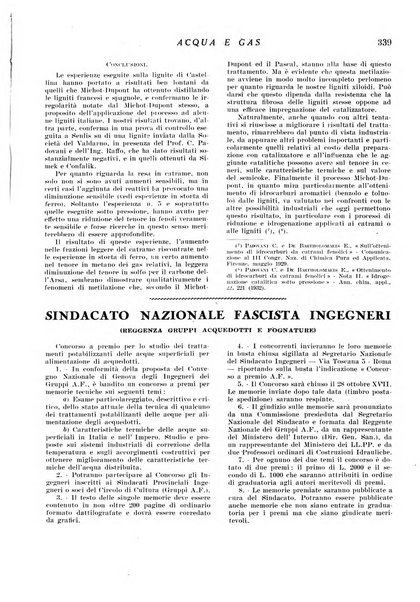 Acqua e gas giornale della Federazione nazionale fascista industrie del gas e degli acquedotti