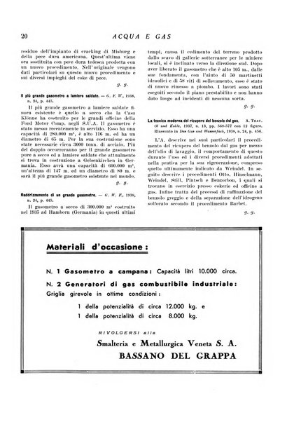 Acqua e gas giornale della Federazione nazionale fascista industrie del gas e degli acquedotti