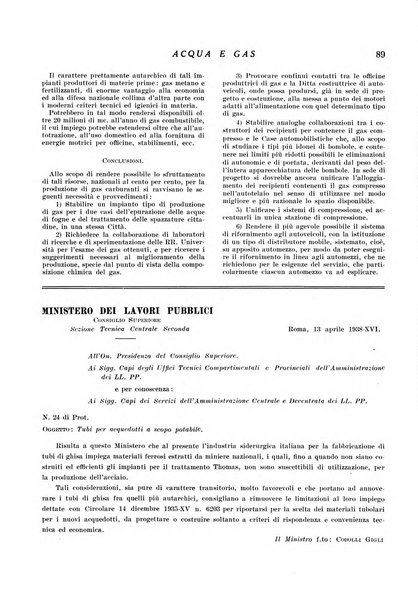 Acqua e gas giornale della Federazione nazionale fascista industrie del gas e degli acquedotti