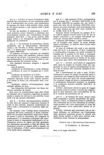 Acqua e gas giornale della Federazione nazionale fascista industrie del gas e degli acquedotti