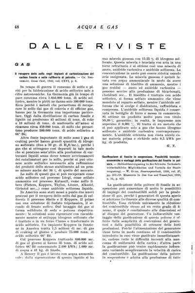 Acqua e gas giornale della Federazione nazionale fascista industrie del gas e degli acquedotti