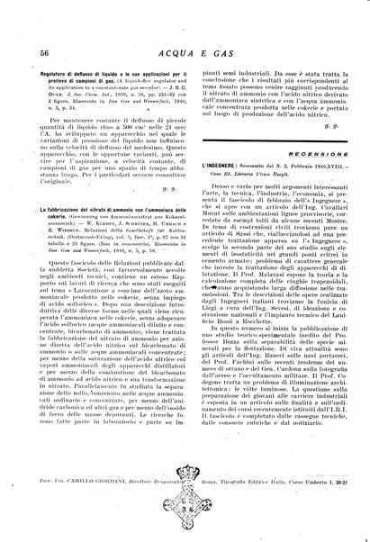 Acqua e gas giornale della Federazione nazionale fascista industrie del gas e degli acquedotti