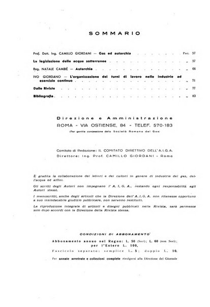 Acqua e gas giornale della Federazione nazionale fascista industrie del gas e degli acquedotti