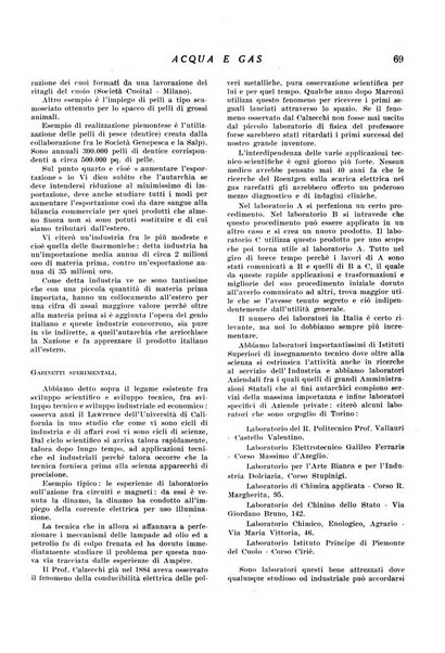 Acqua e gas giornale della Federazione nazionale fascista industrie del gas e degli acquedotti