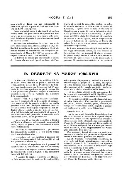 Acqua e gas giornale della Federazione nazionale fascista industrie del gas e degli acquedotti