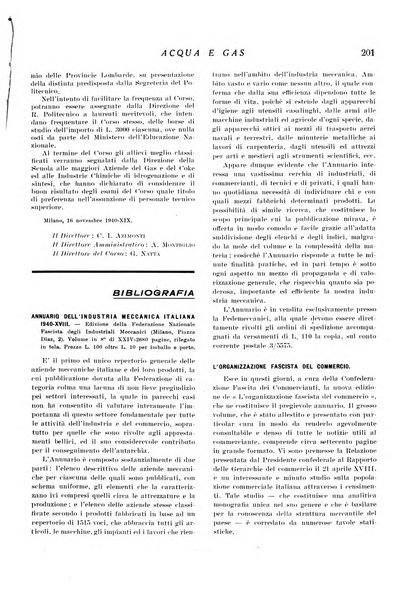 Acqua e gas giornale della Federazione nazionale fascista industrie del gas e degli acquedotti