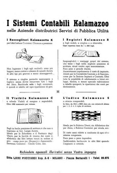 Acqua e gas giornale della Federazione nazionale fascista industrie del gas e degli acquedotti