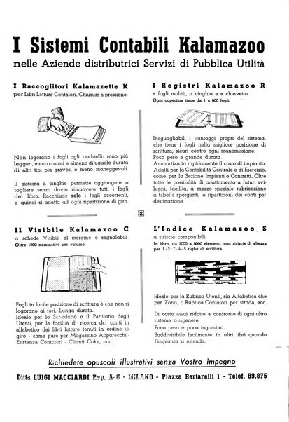 Acqua e gas giornale della Federazione nazionale fascista industrie del gas e degli acquedotti