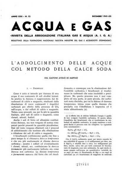 Acqua e gas giornale della Federazione nazionale fascista industrie del gas e degli acquedotti