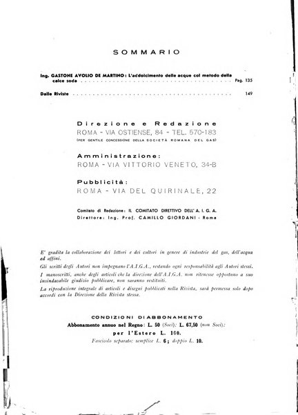 Acqua e gas giornale della Federazione nazionale fascista industrie del gas e degli acquedotti