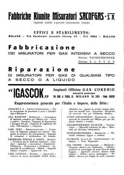 Acqua e gas giornale della Federazione nazionale fascista industrie del gas e degli acquedotti