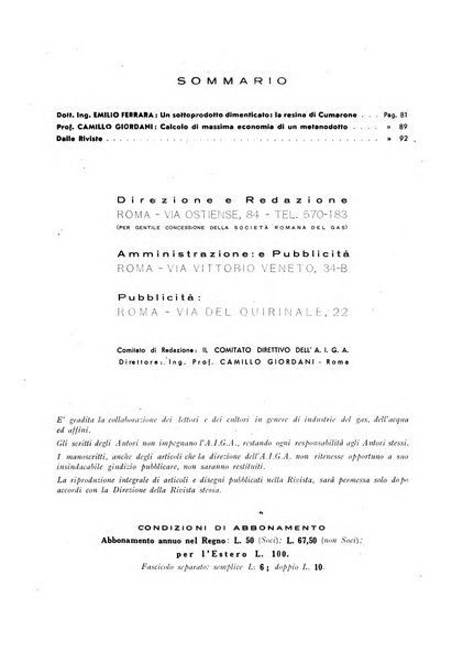 Acqua e gas giornale della Federazione nazionale fascista industrie del gas e degli acquedotti