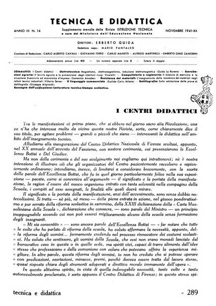 Tecnica e didattica supplemento mensile della rivista Istruzione tecnica