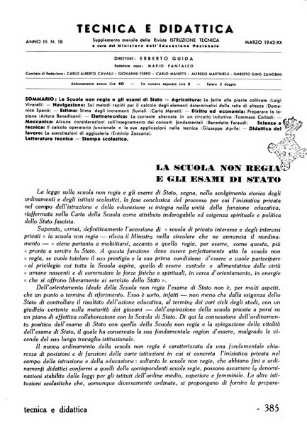 Tecnica e didattica supplemento mensile della rivista Istruzione tecnica