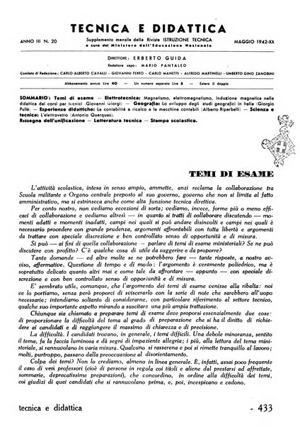 Tecnica e didattica supplemento mensile della rivista Istruzione tecnica