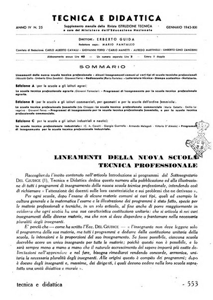 Tecnica e didattica supplemento mensile della rivista Istruzione tecnica