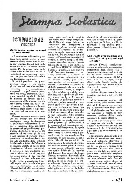 Tecnica e didattica supplemento mensile della rivista Istruzione tecnica