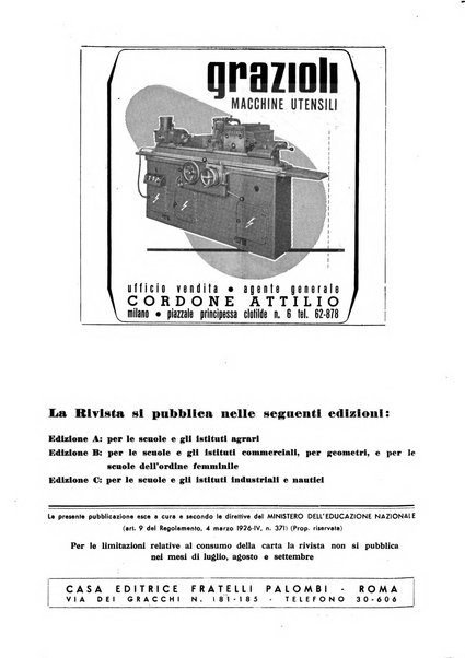 Tecnica e didattica supplemento mensile della rivista Istruzione tecnica